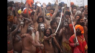 Naga Sadhu Amrit Snan Maha kumbh Mela 2025, Prayagraj, India