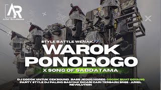 Dj Warok Ponorogo X Song Of Sabdatama Trap Battle Middle Kruek  Ariel Revolution