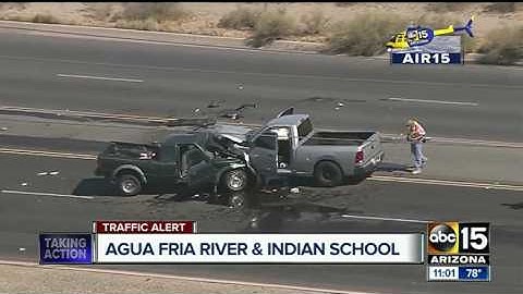 Head-on crash on Indian School in West Valley