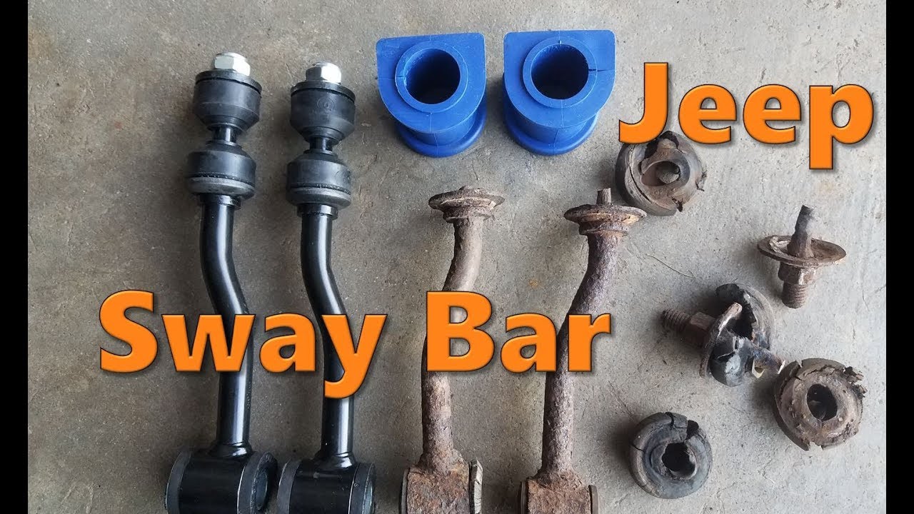 Jeep Sway Bar Links & Bushings Replacement - YouTube