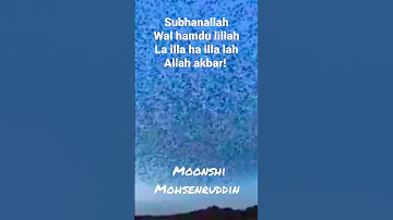 Zikir merdu Subhanallah, Alhamdulillah, Walaillahaillalah, Allah akbar!