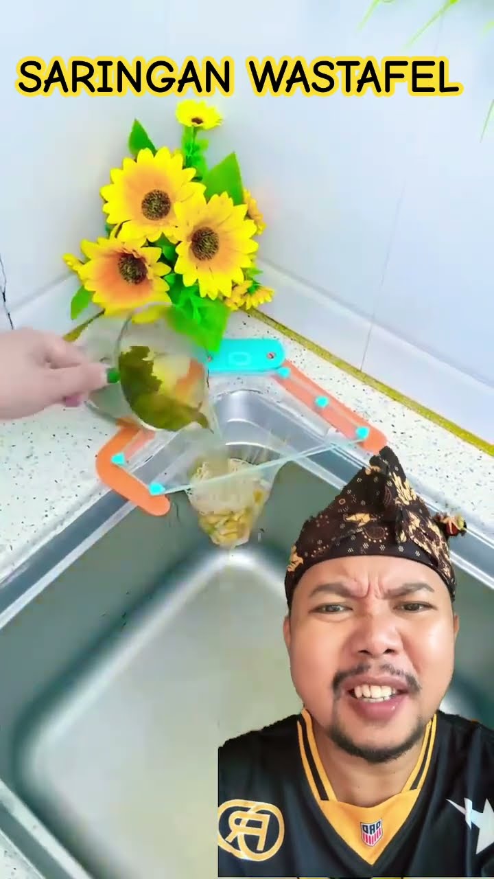 SARINGAN POJOKAN WASTAFEL!!!? #goodthing #cleaning #kitchen #tips #comedy #komedi #shortsfeed