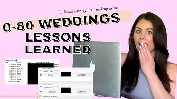 0-80 WEDDINGS LESSONS I LEARNED