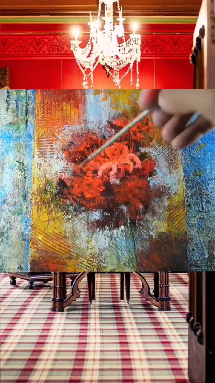 油絵】【彼岸花】 #油絵 #手書き #アート #絵画 #絵 #油彩画