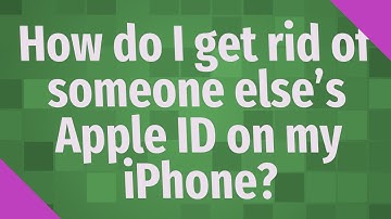 How do I get rid of someone else