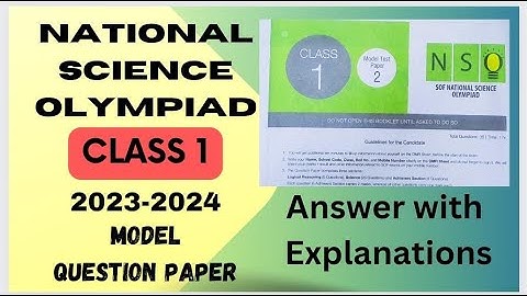 #FavFive | SOF Class 1 National Science Olympiad Test Paper 2023-2024 | NSO grade 1| #olympiad| #nso