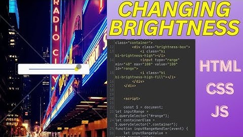 How to make Brightness using JavaScript | HTML CSS #htmlcssjavascript #coding #webdesign #html #js