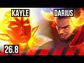 KAYLE vs DARIUS (TOP) | KR Master | 26.8
