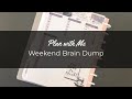 Weekend Brain Dump and To Do List | Plan with Me | Happy Planner Classic