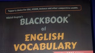 BLACKBOOK OF ENGLISH VOCABULARY synonyms and antonyms lecture 1