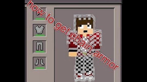 how to get chain armor in minecraft PE