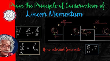 Prove the Principle of Conservation of Linear Momentum