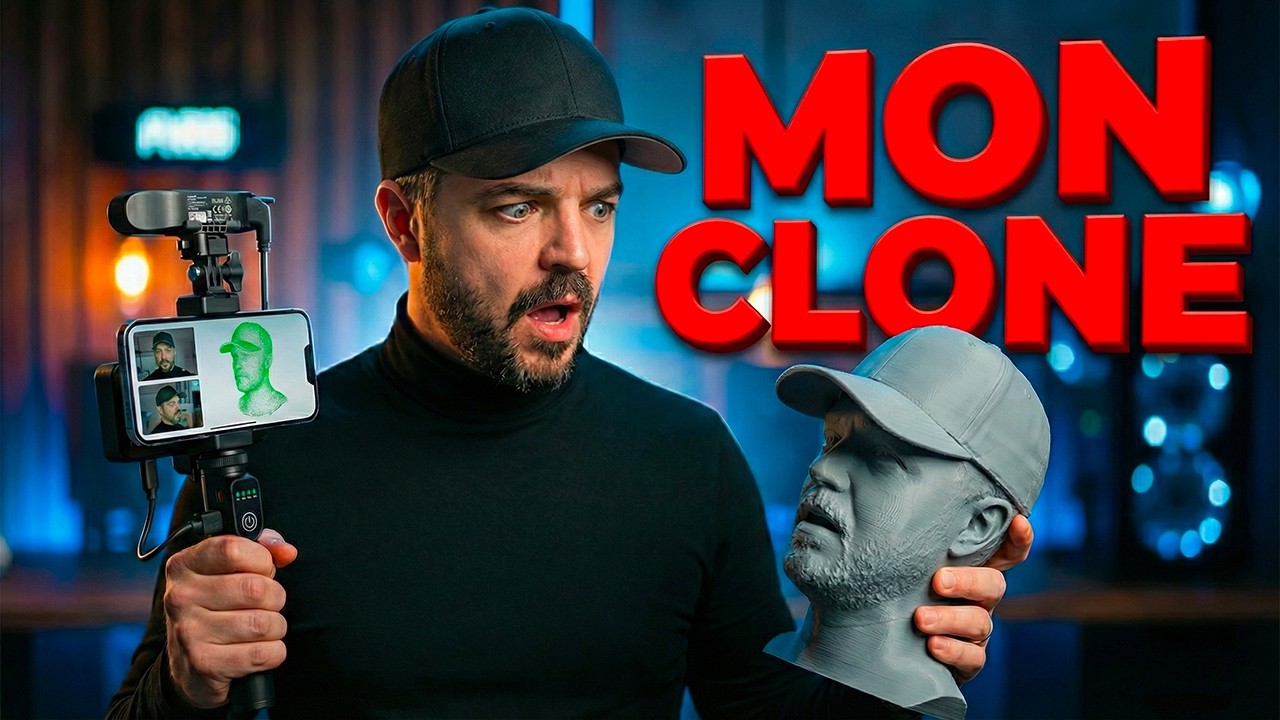 J'ai cloné mon visage avec le Creality CR-Scan Ferret Pro (Le résultat est bluffant)