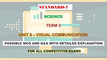 SCIENCE | STANDARD-7 |TERM-3| UNIT-6| VISUAL COMMUNIACTION | MCQ | TNPSC | E@F