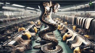 How to make 2 million USD per year from python skin? | Python leather processing factory