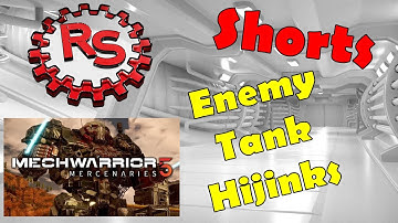 Tank Stuck On Side Of Mountain - MechWarrior 5 Hijinks And Shenanigans  #shorts