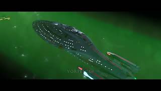 USS VOYAGER escapes from THE BORG | MYVFX #startrek