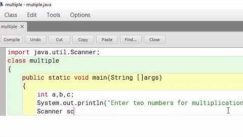 How to multiply two numbers given by user in java