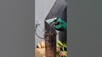 strong and neat 90 degree angle with rivet technique. #trick #technique #welding #rivet