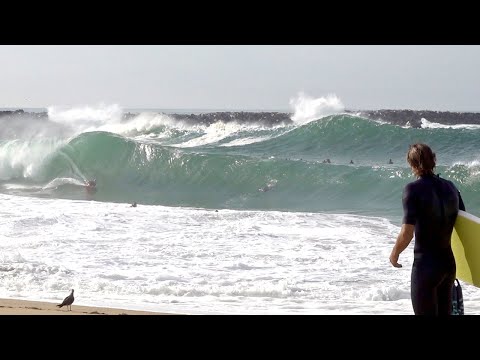 The Wedge is PUMPING !!! Hurricane Frank swell 2022 !!!
