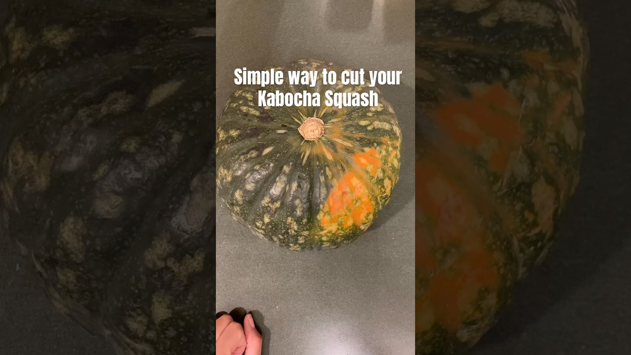 The Easiest Way to Cut Kabocha Squash! 🔪🍂 No More Struggling! 