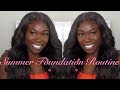 Summer Foundation Routine| Dark skin Friendly&amp; Oily Skin Friendly| TriciaBliss