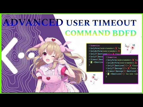 ADVANCED USER TIMEOUT  | BDFD TUTORIAL | USER TIMEOUT | Bot Designer