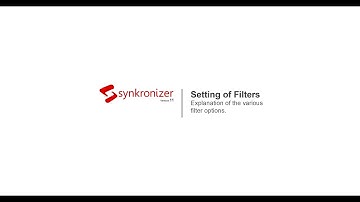 Customize your filter settings with Synkronizer Excel Compare Tool