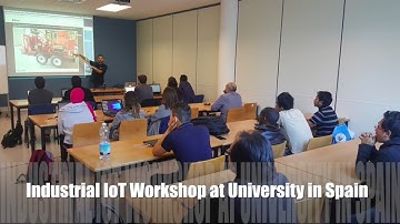 Industrial IoT Workshop for Remote Monitoring at a University in Spain
