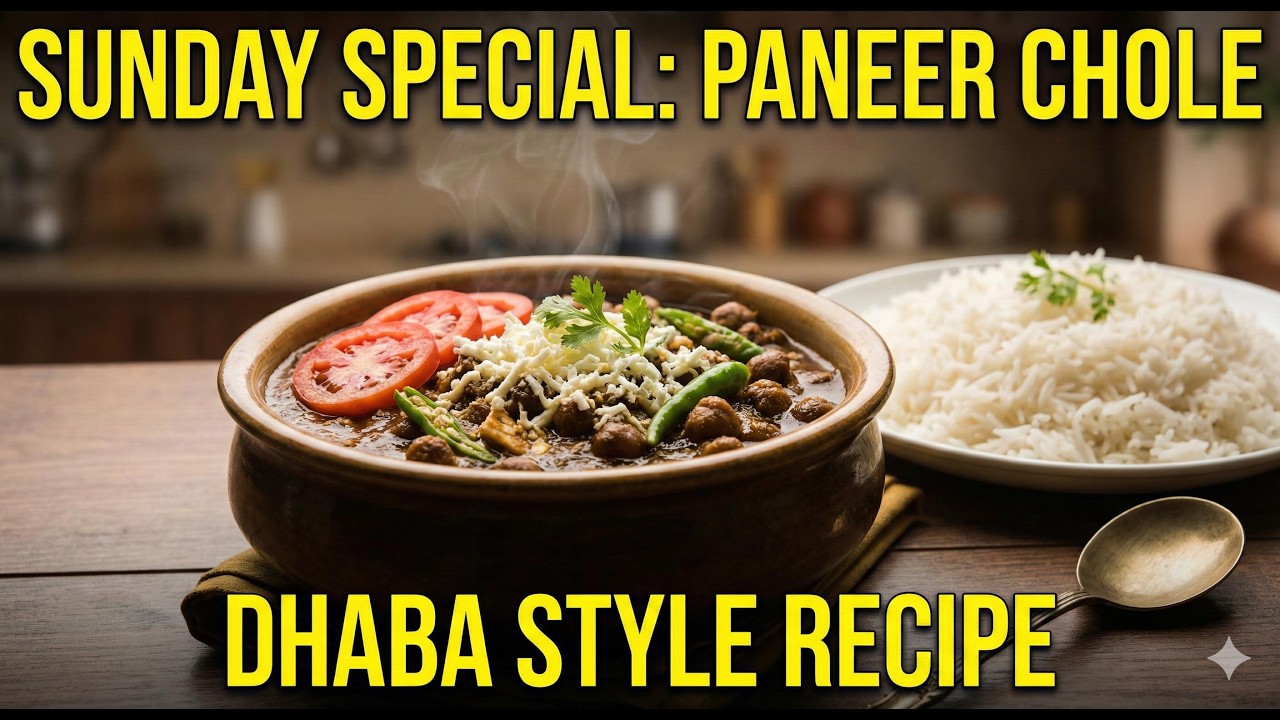 स्पेशल पनीर वाले छोले रेसिपी | परफेक्ट संडे लंच आइडिया 🍛