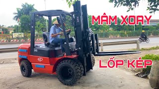 Xe Nâng 3.5 Tấn Lắp Lốp Kép, Mâm Xoay Đổ Gạch, Cát, Đá Siêu Hiệu Quả | Xe Nâng Giá Rẻ | 0869.333.717 by Thanh Thái Youtube 125 views 3 weeks ago 1 minute, 59 seconds