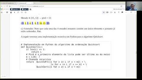 Algoritmos de ordenação - QuickSort