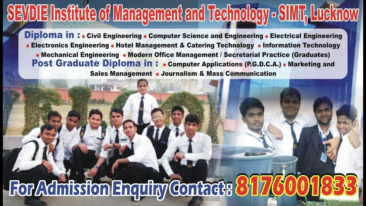 SEVDIE Institute of Management and Technology - SIMT, Lucknow - YouTube
