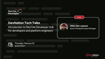 Introduction to Red Hat Developer Hub for developers and platform engineers