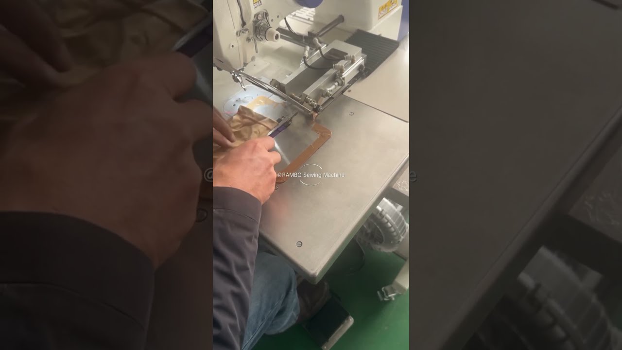RAMBO RM 140 Polo Shirt Side Vents Setter Machine Testing Before Delivery