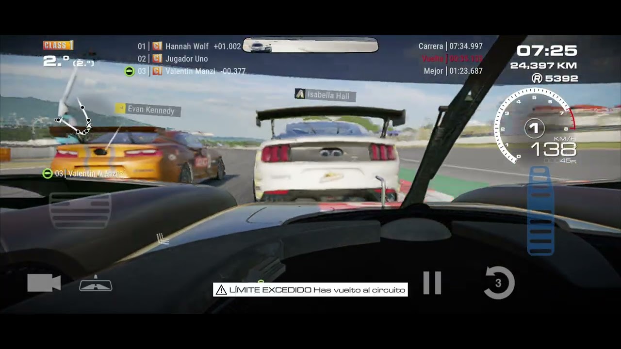 Onboard Cadillac DPI Endurance Race multiclass (Prototype, GT2, GT4) Grid legends Mobile