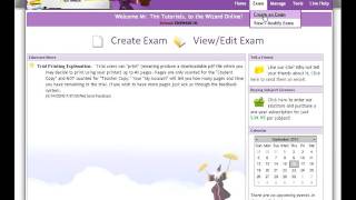 WizardTM.com Creating a New Exam