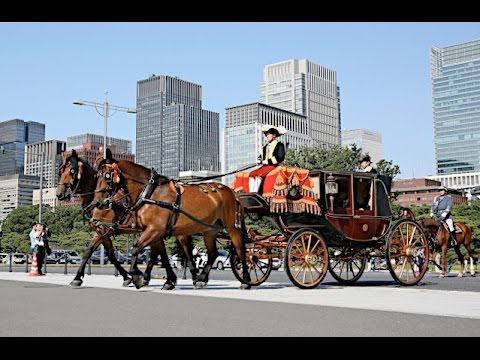 大正生まれの儀装馬車＝新任大使乗せ皇居へ - YouTube