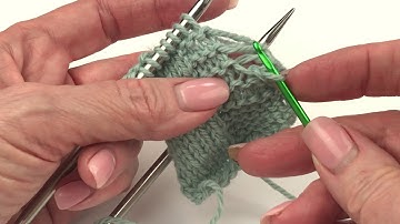 Fixing A Dropped Stitch in Garter Stitch