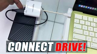 how to connect external hard drive to macbook?