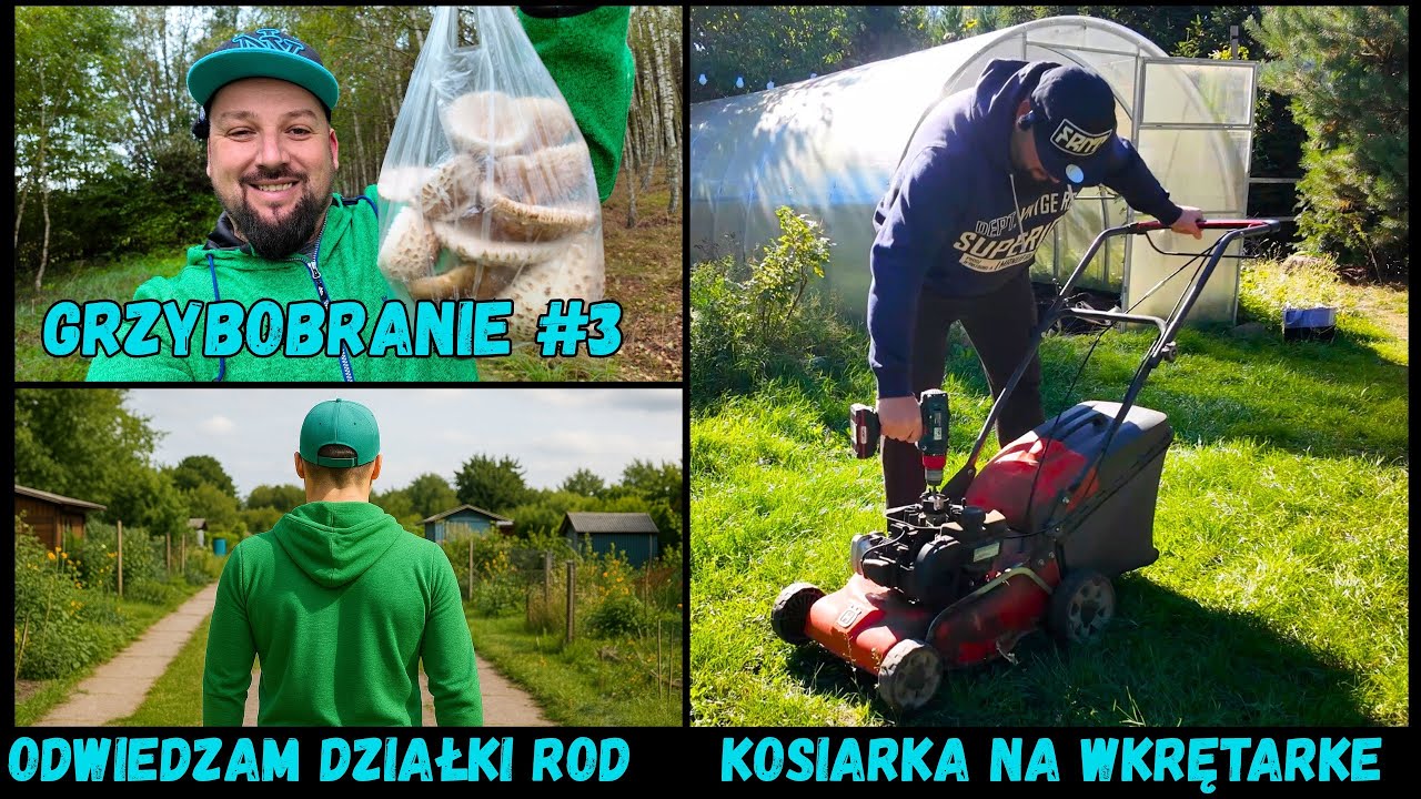 Czy da się uruchomić kosiarkę wkrętarką? 🔧 + działki ROD i grzybobranie!