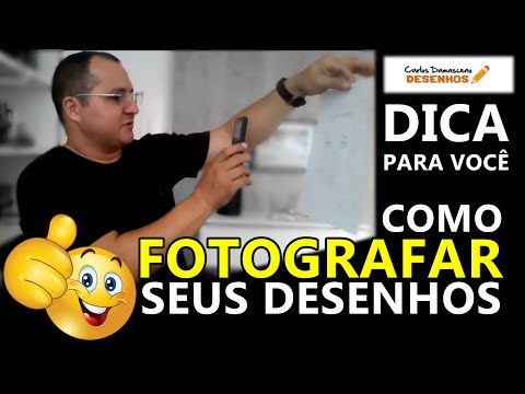 Dica para você fotografar melhor os seus desenhos e poder postar nas redes sociais