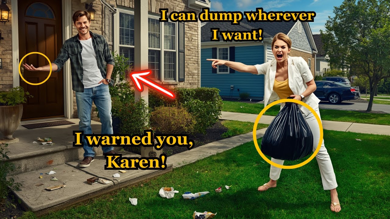 HOA Member Kept Dumping Trash on My Lawn… So I Turned My Yard Into a Trap