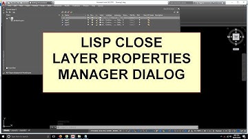 AutoCAD tutorial | How to close Layer Properties Manager dialog box AutoCAD