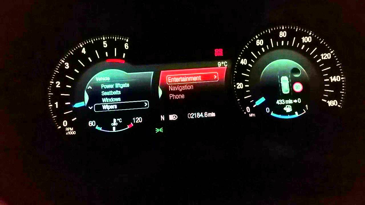 2016 Ford galaxy titanium x . Clock settings YouTube