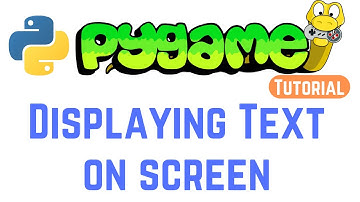 PyGame Tutorial For Beginners - Displaying Text on screen
