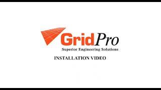 GridPro v5.7 Installation Video