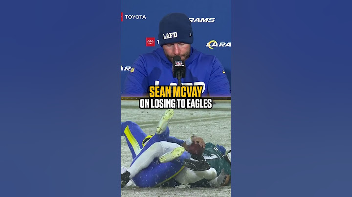 Sean McVay was sure they would win at the end #SeanMcVay #Rams #Eagles #nfl