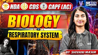 NDA Biology | CDS Biology | CAPF (AC) Biology | Biology Respiratory System | Class 8 | Shivani Ma'am screenshot 5