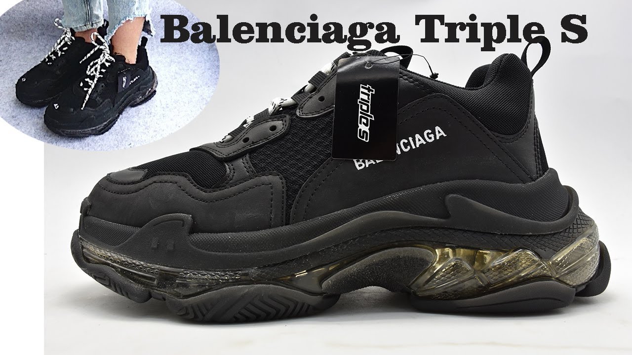 Balenciaga Triple S Unboxing On Feet and Review  YouTube